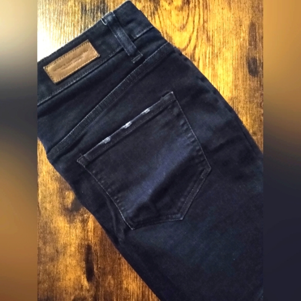 H&M Black Denim Mini Skirt